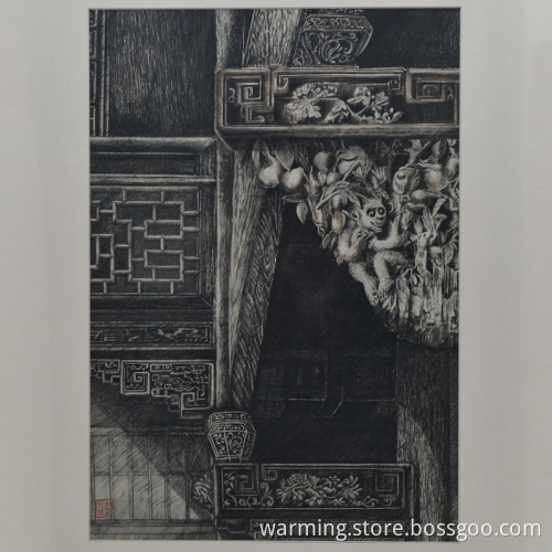 Hand-painted pen painting for living room decoration